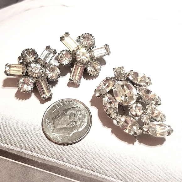 EARLY WEISS Demi Parure ~Spectacular & VERY RARE - Picture 4 of 8